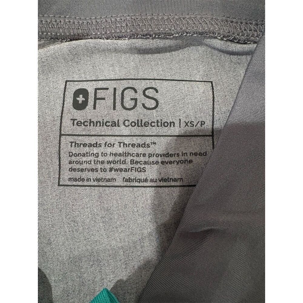 FIGS Women's Gray Scrub Pants XS Elastic Waist Workwear - Picture 6 of 8
